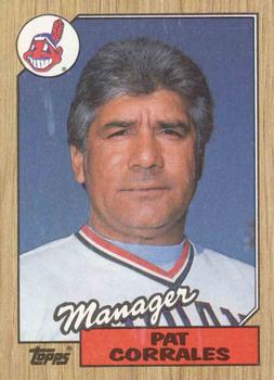 #268 Pat Corrales - Cleveland Indians - 1987 Topps Baseball