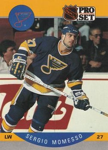 #268 Sergio Momesso - St. Louis Blues - 1990-91 Pro Set Hockey