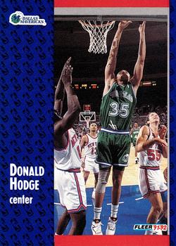 #268 Donald Hodge - Dallas Mavericks - 1991-92 Fleer Basketball