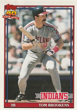 #268 Tom Brookens - Cleveland Indians - 1991 O-Pee-Chee Baseball