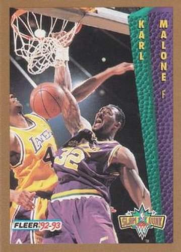 #268 Karl Malone - Utah Jazz - 1992-93 Fleer Basketball