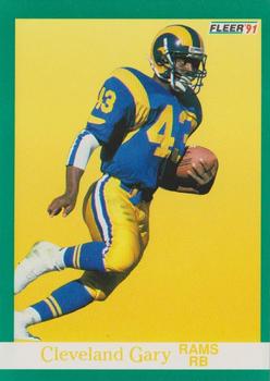 #268 Cleveland Gary - Los Angeles Rams - 1991 Fleer Football
