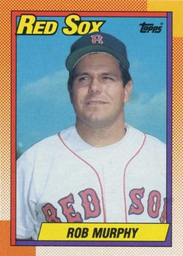 #268 Rob Murphy - Boston Red Sox - 1990 Topps Baseball