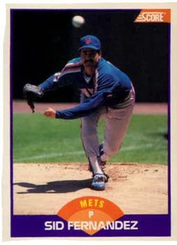 #268 Sid Fernandez - New York Mets - 1989 Score Baseball