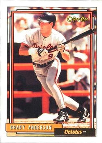 #268 Brady Anderson - Baltimore Orioles - 1992 O-Pee-Chee Baseball