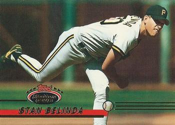 #268 Stan Belinda - Pittsburgh Pirates - 1993 Stadium Club Baseball