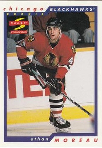#268 Ethan Moreau - Chicago Blackhawks - 1996-97 Score Hockey