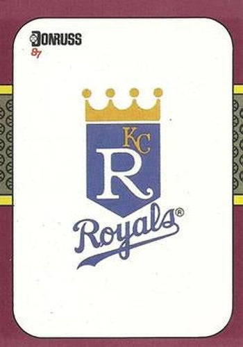 #268 Royals Logo - Kansas City Royals - 1987 Donruss Opening Day Baseball