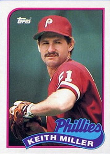#268 Keith Miller - Philadelphia Phillies - 1989 Topps Baseball