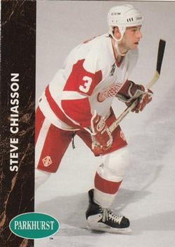 #268 Steve Chiasson - Detroit Red Wings - 1991-92 Parkhurst Hockey