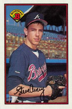 #268 Steve Avery - Atlanta Braves - 1989 Bowman Baseball