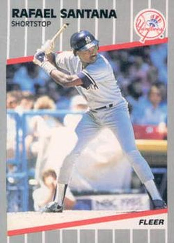 #268 Rafael Santana - New York Yankees - 1989 Fleer Baseball