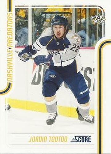 #268 Jordin Tootoo - Nashville Predators - 2011-12 Score Hockey
