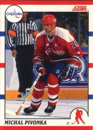 #268 Michal Pivonka - Washington Capitals - 1990-91 Score Canadian Hockey
