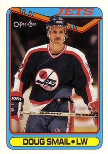 #268 Doug Smail - Winnipeg Jets - 1990-91 O-Pee-Chee Hockey