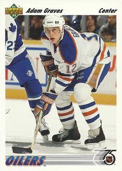 #268 Adam Graves - Edmonton Oilers - 1991-92 Upper Deck Hockey
