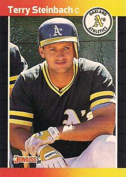#268 Terry Steinbach - Oakland Athletics - 1989 Donruss Baseball