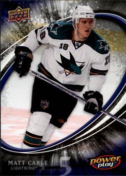#268 Matt Carle - Tampa Bay Lightning - 2008-09 Upper Deck Power Play Box Set Hockey