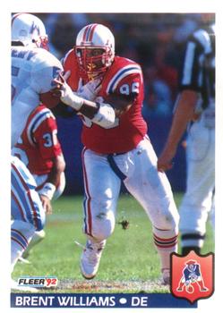 #268 Brent Williams - New England Patriots - 1992 Fleer Football