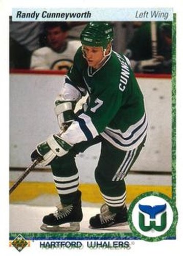 #268 Randy Cunneyworth - Hartford Whalers - 1990-91 Upper Deck Hockey