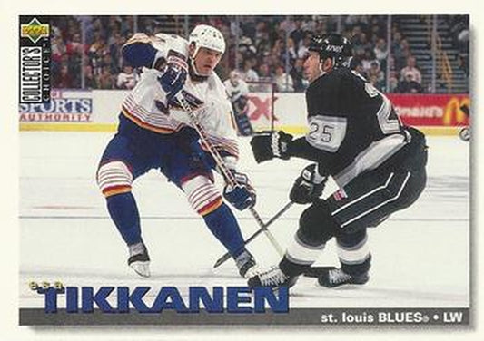 #268 Esa Tikkanen - St. Louis Blues - 1995-96 Collector's Choice Hockey