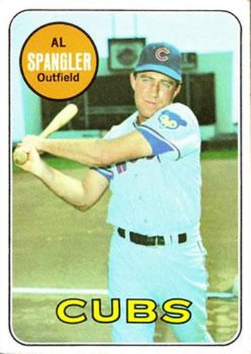 #268 Al Spangler - Chicago Cubs - 1969 Topps Baseball