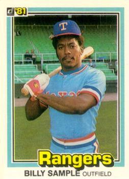 #268 Billy Sample - Texas Rangers - 1981 Donruss Baseball