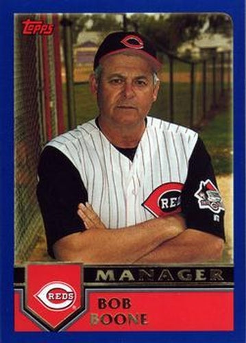 #268 Bob Boone - Cincinnati Reds - 2003 Topps Baseball