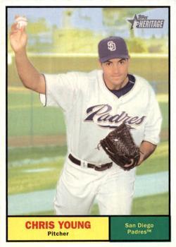 #268 Chris Young - San Diego Padres - 2010 Topps Heritage Baseball