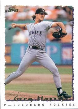 #268 Greg Harris - Colorado Rockies - 1995 Topps Baseball