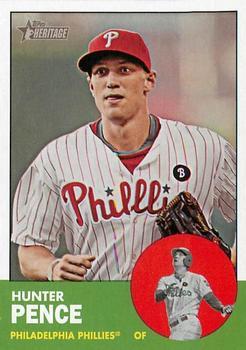 #268 Hunter Pence - Philadelphia Phillies - 2012 Topps Heritage Baseball