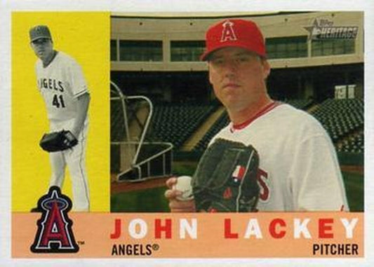 #268 John Lackey - Los Angeles Angels - 2009 Topps Heritage Baseball
