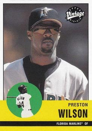 #268 Preston Wilson - Florida Marlins - 2001 Upper Deck Vintage Baseball
