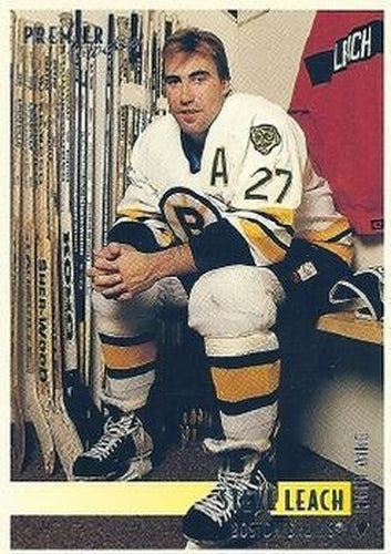 #268 Steve Leach - Boston Bruins - 1994-95 Topps Premier Hockey