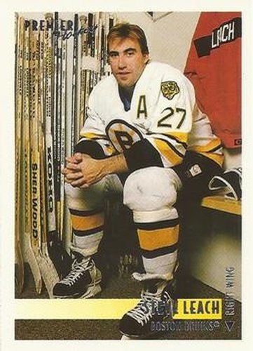 #268 Steve Leach - Boston Bruins - 1994-95 O-Pee-Chee Premier Hockey