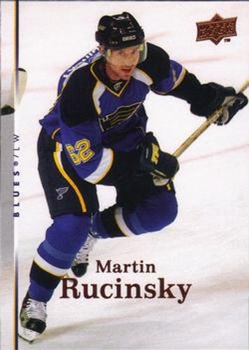 #268 Martin Rucinsky - St. Louis Blues - 2007-08 Upper Deck Hockey