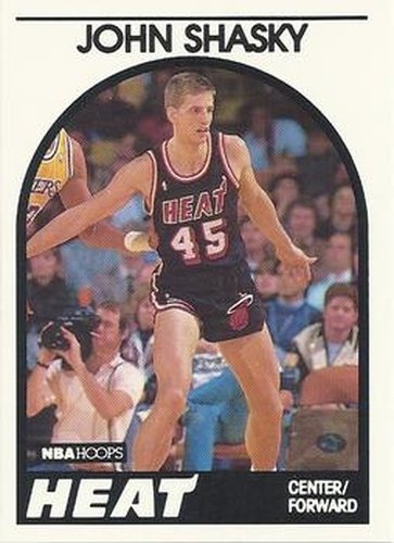 #268 John Shasky - Miami Heat - 1989-90 Hoops Basketball