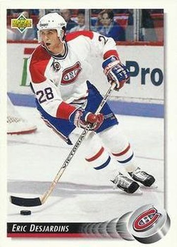 #268 Eric Desjardins - Montreal Canadiens - 1992-93 Upper Deck Hockey