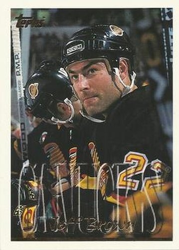 #268 Jeff Brown - Vancouver Canucks - 1995-96 Topps Hockey