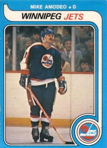 #268 Mike Amodeo - Winnipeg Jets - 1979-80 O-Pee-Chee Hockey