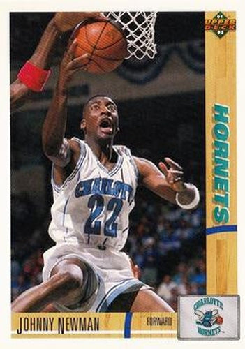 #268 Johnny Newman - Charlotte Hornets - 1991-92 Upper Deck Basketball