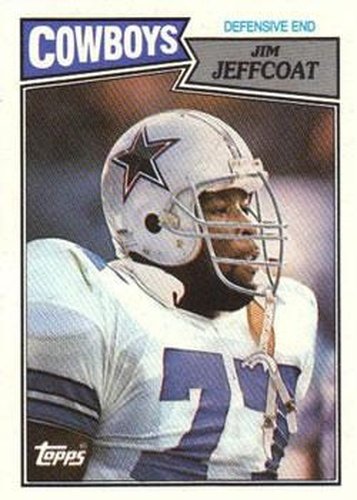 #268 Jim Jeffcoat - Dallas Cowboys - 1987 Topps Football