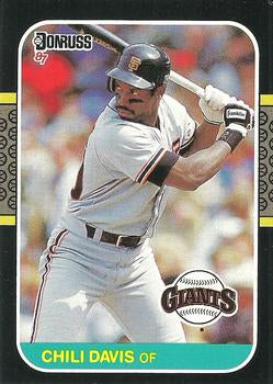 #268 Chili Davis - San Francisco Giants - 1987 Donruss Baseball