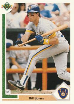 #268 Bill Spiers - Milwaukee Brewers - 1991 Upper Deck Baseball