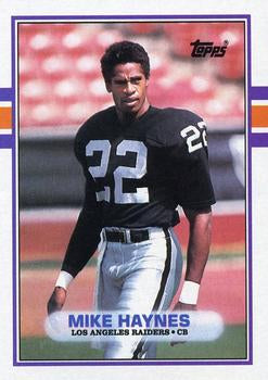 #268 Mike Haynes - Los Angeles Raiders - 1989 Topps Football
