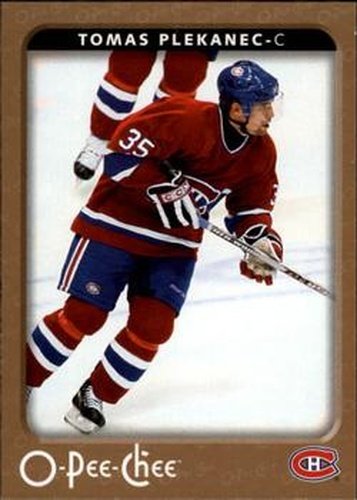 #268 Tomas Plekanec - Montreal Canadiens - 2006-07 O-Pee-Chee Hockey