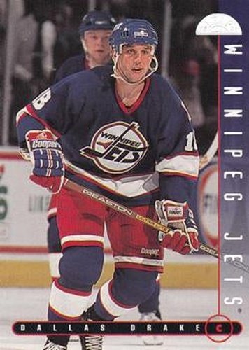 #268 Dallas Drake - Winnipeg Jets - 1995-96 Leaf Hockey