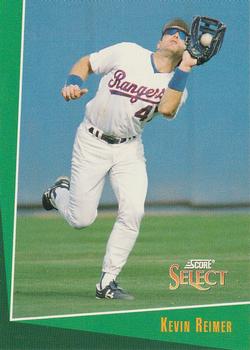 #268 Kevin Reimer - Texas Rangers - 1993 Select Baseball