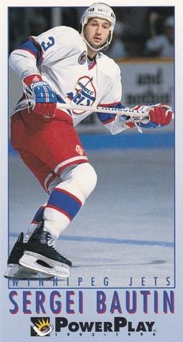 #268 Sergei Bautin - Winnipeg Jets - 1993-94 Fleer PowerPlay Hockey