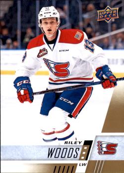 #268 Riley Woods - Spokane Chiefs - 2017-18 Upper Deck CHL Hockey